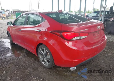 2015 Hyundai Elantra Limited z USA, uszkodzony, nr VIN KMHDH4AE6FU381619